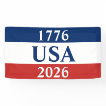 1776 EUA 2026 Patriótico Vermelho Branco e Azul