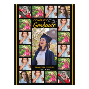 17 Modelo de Colagem de Fotos Congrats Graduate Po