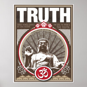17" X 22" poster da VERDADE de Buddha
