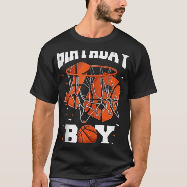 18º Aniversário Camisas De Basquete, Rapazes 18 An (Frente)