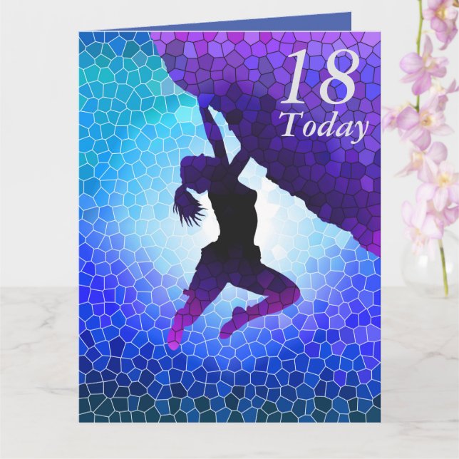 18º Cartão de dia de nascimento (Orquídea)