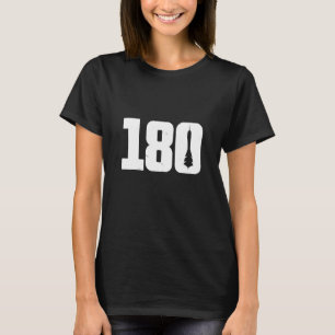 180 dardos retrorreflectores atirando camiseta