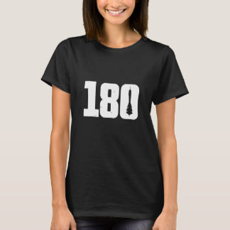 180 dardos retrorreflectores atirando camiseta