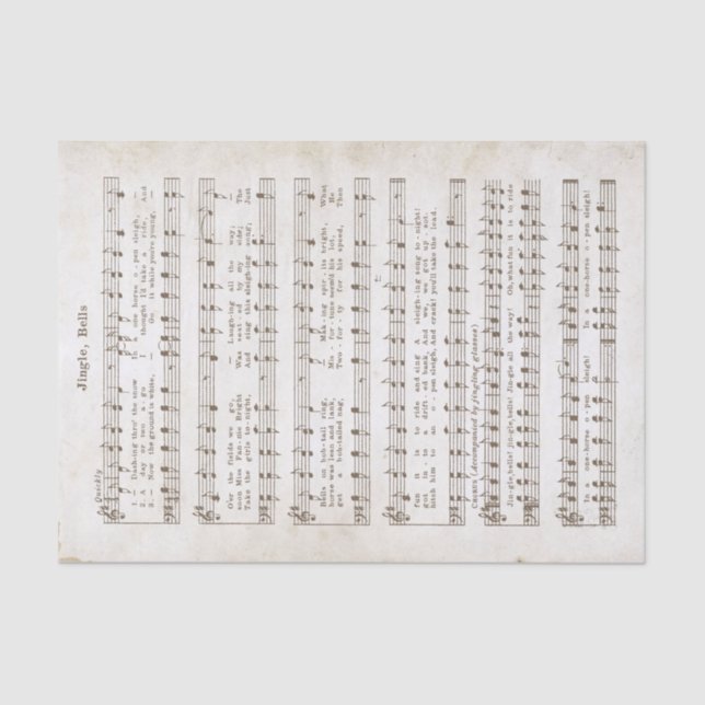 1850 Jingle, Bells! Papel e Decoupage Tecidos (Frente )