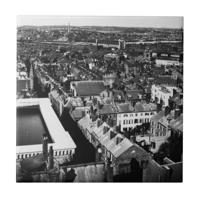 1859:  A cidade de Boston, Massachusetts (Frente)