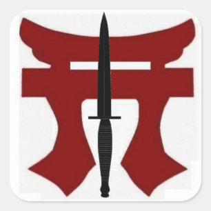 187th Infantaria Rakkasan Torri com etiquetas do