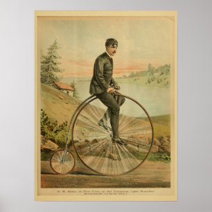 1893 Bicicleta, Impressão de Arrancagem com Penny 