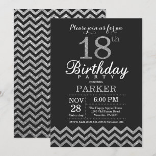 18.º Aniversário Convite para a introdução de relv