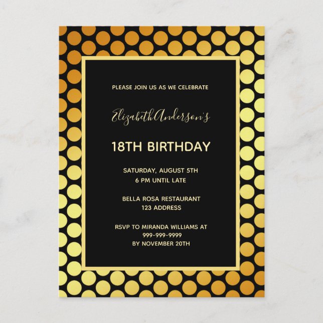 18.o convite para pontos de ouro preto festa de an (Frente)