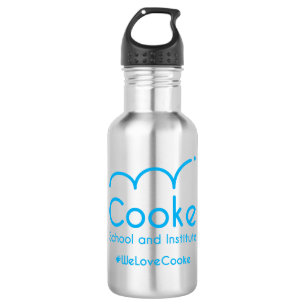 18 ou garrafa de água de 24oz Cooke, prata