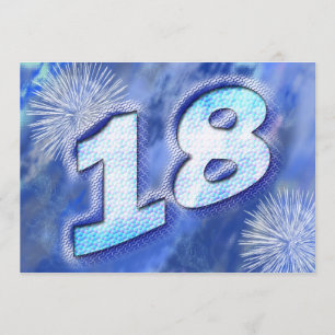 18o convite de aniversário