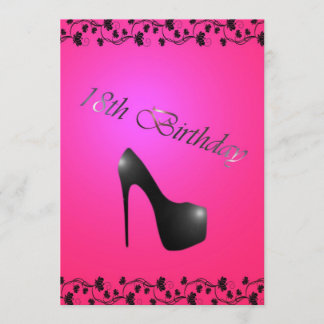 18o Convite de aniversário para meninas