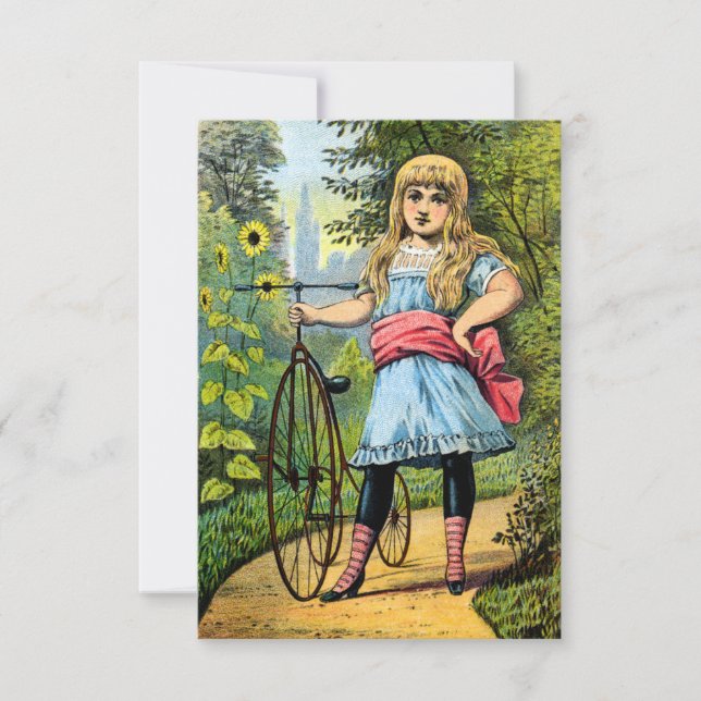 19º C. Rapariga e seu triciclo (Frente)