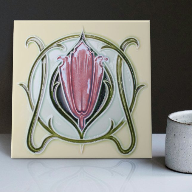 1905 Art Nouveau Gibbons UK Floral (Criador carregado)