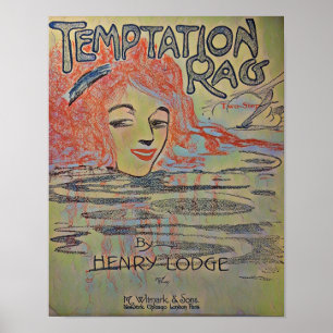 1909 Temptation Rag 2 Step Poster