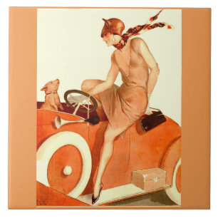 1920, carro e cão