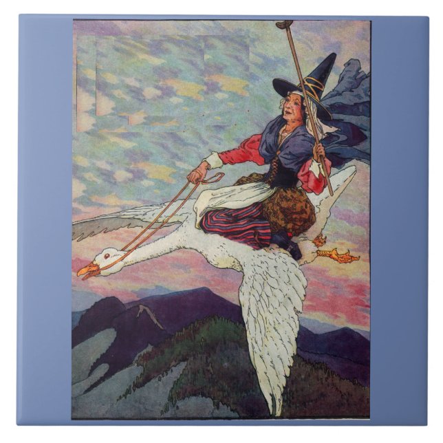 1920 Madre Goose montando seu ganso gigante (Frente)