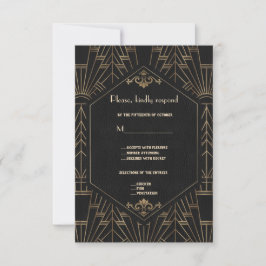 1920 Real Dourado Excelente Negro Gatsby RSVP