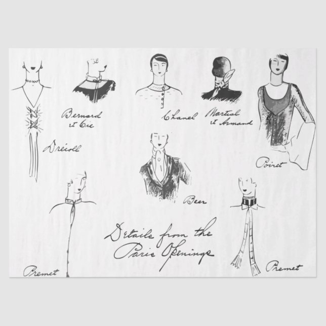 1925 Papel Tecidual das Modas Francesas (Frente )