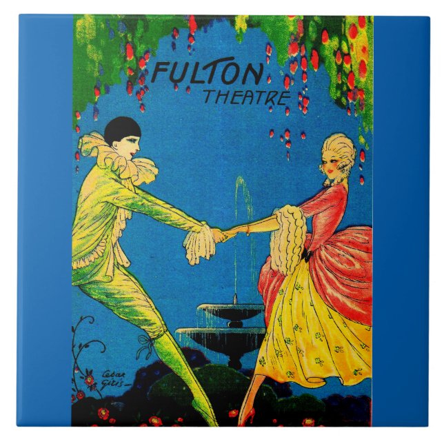 1927 Programa Teatro Fulton cobrir art (Frente)