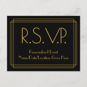 1930 inspirou o "R.S.V.P." Cartão Postal