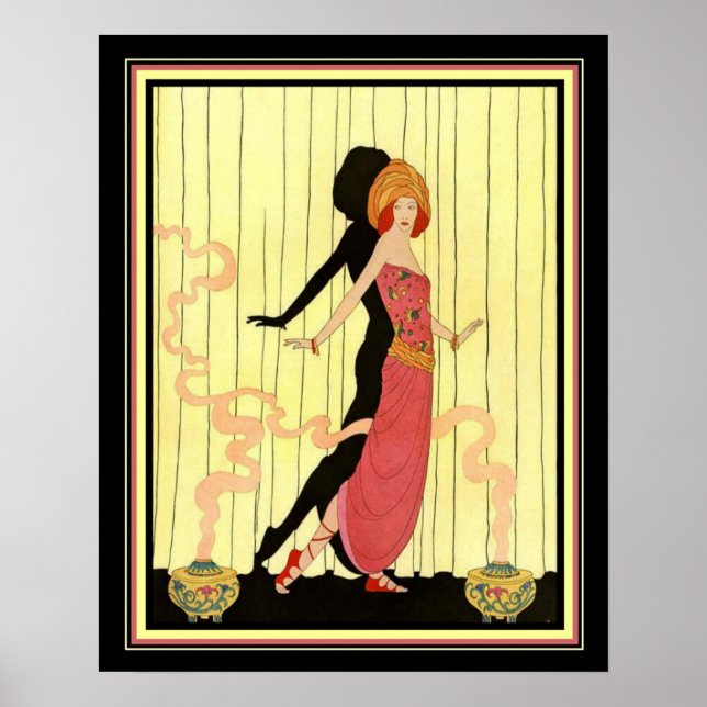 1931 Art Deco "Dancer no Palco" Impressão 16x20 (Frente)