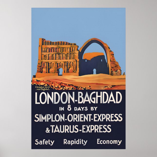 1931 Poster Orient Express London-Baghdad (Frente)
