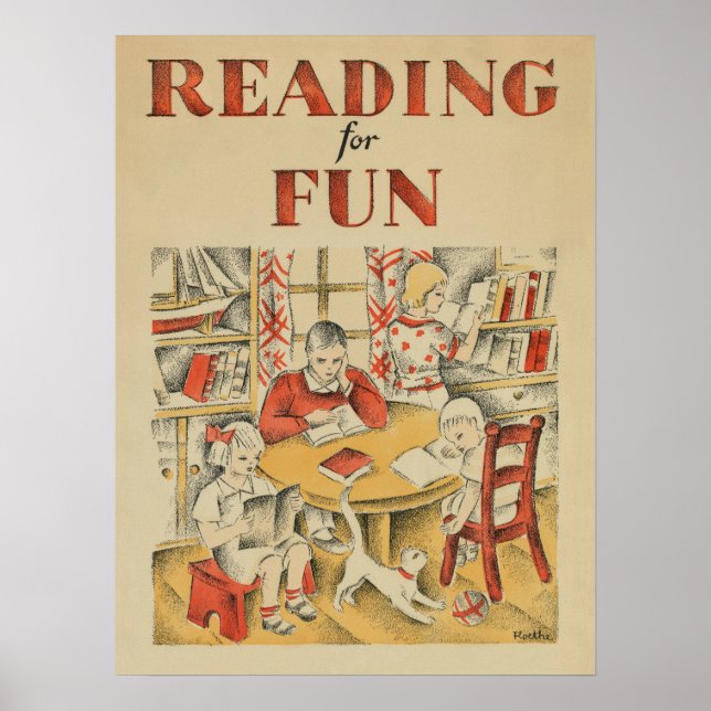 1935 Children's Book Week Poster (Frente)
