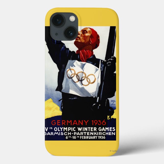 1936 Olympic Winter Games Advertisement Poster (Verso)