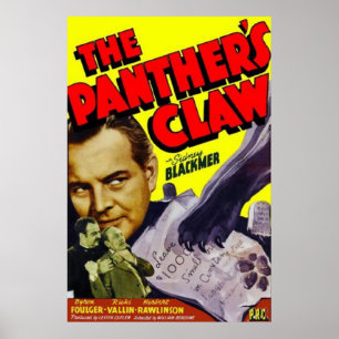 1942 O poster do filme Panther's Claw