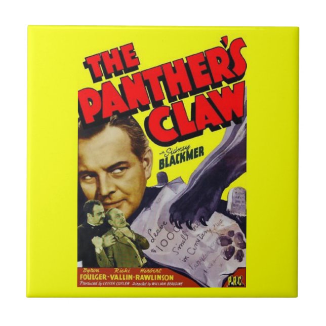 1942 O poster do filme Panther's Claw (Frente)