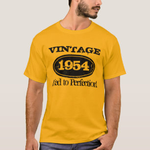 1954 envelheceu à camisa do aniversário t do