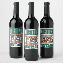1956 — Ano do rótulo do vinho de nascimento