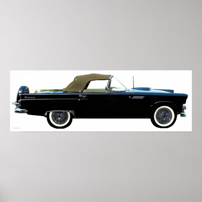 1956 T-BIRD CONVERTIBLE POSTER (Frente)