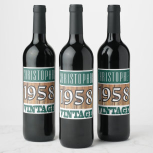 1958: Rótulo do Vinho de Nascimento