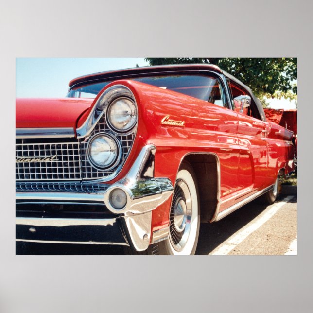 1959 Lincoln Continental Convertible Poster (Frente)