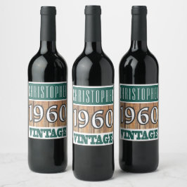 1960: Rótulo do Vinho de Nascimento