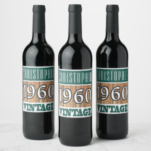 1960: Rótulo do Vinho de Nascimento