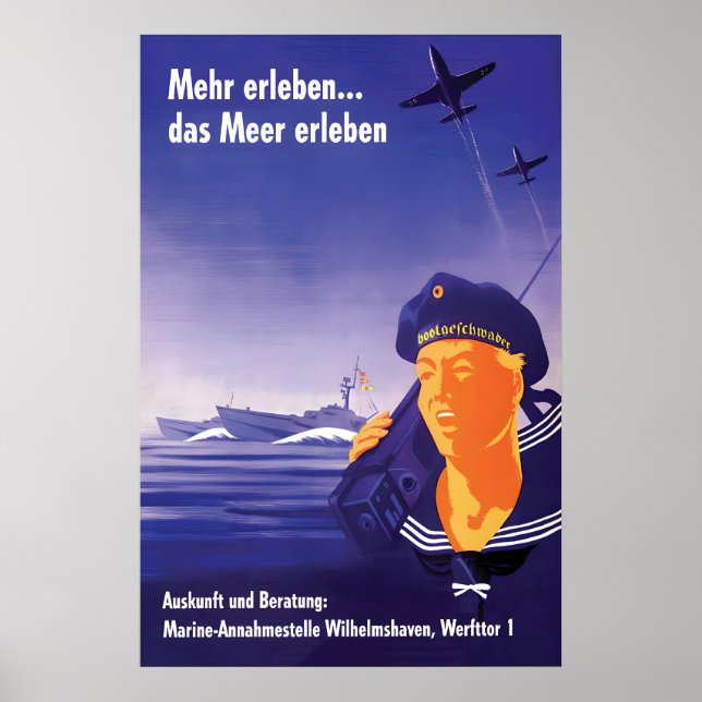 1960s Western German Military Recruitment Poster (Frente)