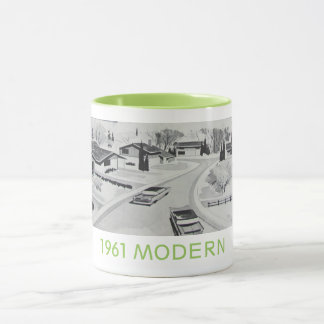 1961 genuínos caneca residencial modernista