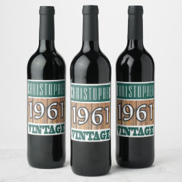1961: Rótulo do Vinho de Nascimento
