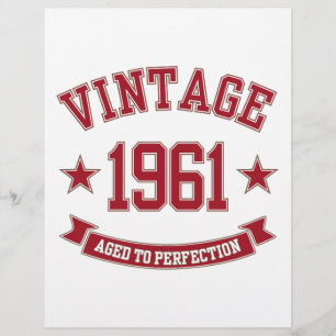 1961 Vintage Com Idade Superior A Perfecção