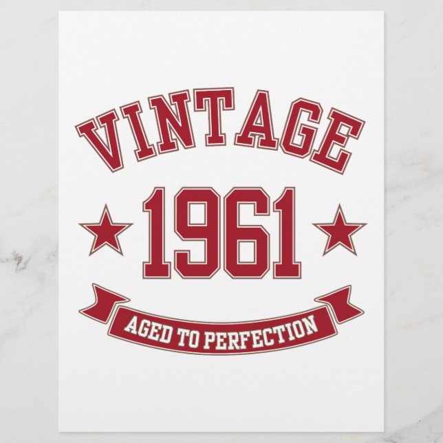 1961 Vintage Com Idade Superior A Perfecção (Frente)
