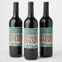 1963: Rótulo do Vinho de Nascimento