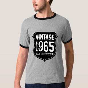 1965 envelheceu aniversário da camisa   da