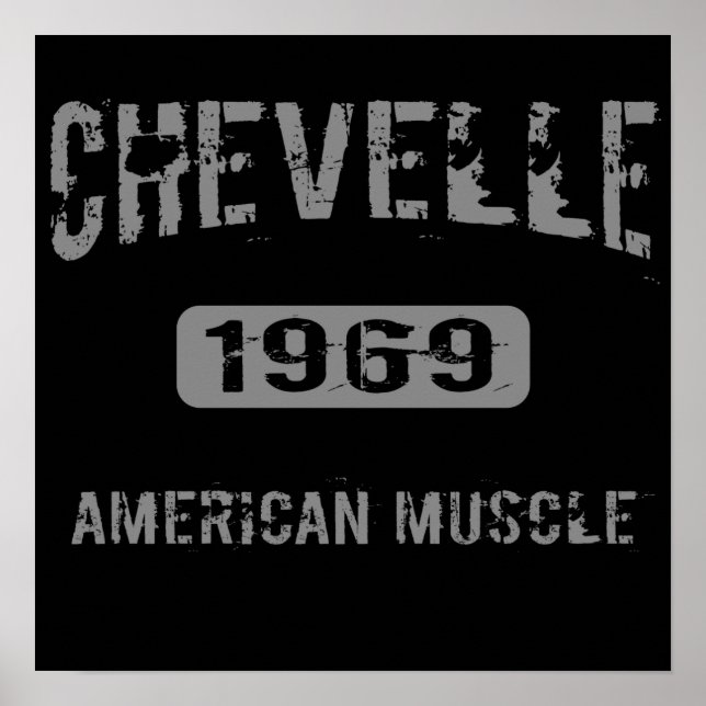 1969 Chevelle American Muscle Poster (Frente)