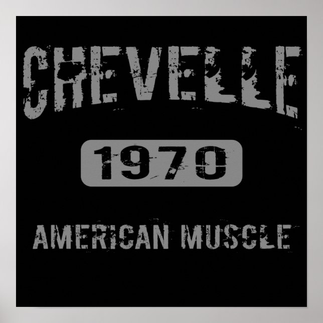 1970 Chevelle American Muscle Poster (Frente)