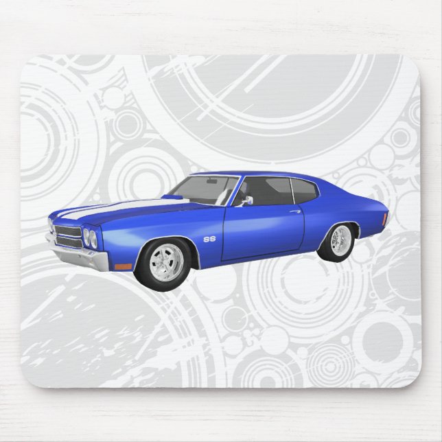 1970 Chevelle SS: Acabamento Azul: Mousepad (Frente)