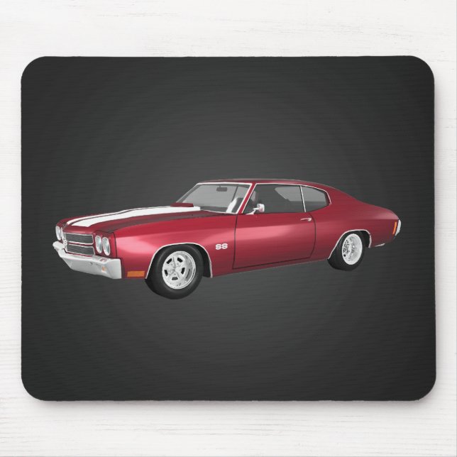 1970 Chevelle SS: Candy Apple Finish: Mousepad (Frente)
