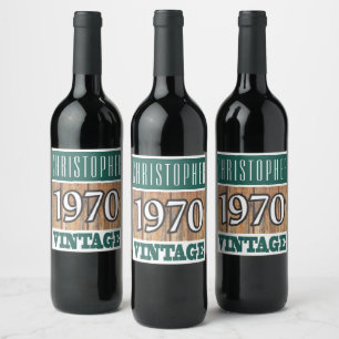 1970: Rótulo do Vinho de Nascimento